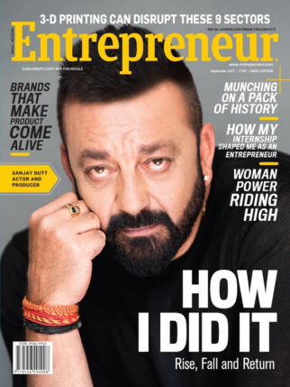 Sanjay Dutt On The Cover Entrepreneur