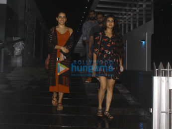 Fatima Sana Shaikh and Sanya Malhotra snapped post dinner in Bandra