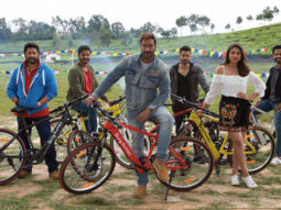WOW! Golmaal Again cast poses with Salman Khan’s Being Human e-cycles