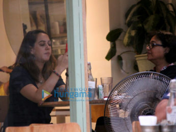 Hazel Keech spotted with her mom at The Kitchen Garden