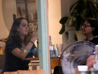 Hazel Keech spotted with her mom at The Kitchen Garden