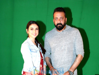 Sanjay Dutt & Aditi Rao Hydari snapped promoting their film 'Bhoomi'