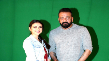 Sanjay Dutt & Aditi Rao Hydari snapped promoting their film ‘Bhoomi’