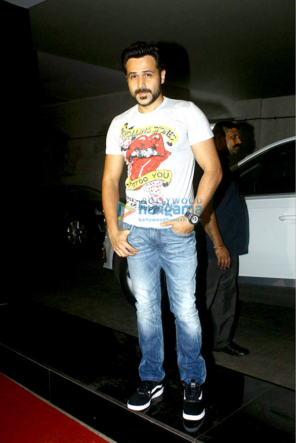 ileana and emraan snapped at baadshaho screening 2