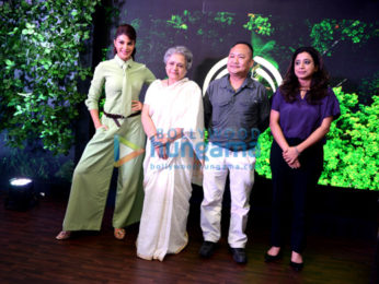 Jacqueline Fernandez snapped promoting the Body Shop in Delhi