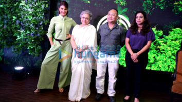 Jacqueline Fernandez snapped promoting the Body Shop in Delhi