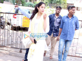Jahnavi Kapoor spotted after dance rehearsal in Bandra