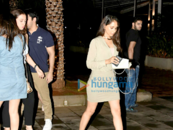 John Abraham and wife Priya Runchal snapped post dinner with Rohit Dhawan at Yautcha in Bandra