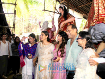 Kajol and family snapped at Durga pandal in Mumbai