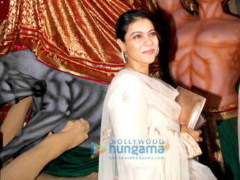Kajol and family snapped at Durga pandal in Mumbai