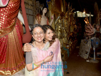 Kajol and family snapped at Durga pandal in Mumbai