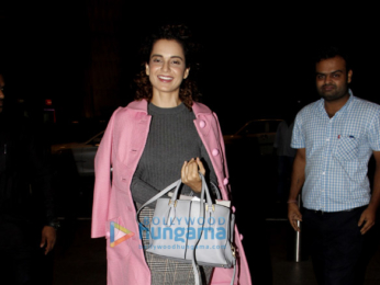 Kangna Ranaut, Kalki Koechlin and Jim Sarbh snapped at the airport