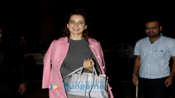 Kangna Ranaut, Kalki Koechlin and Jim Sarbh snapped at the airport