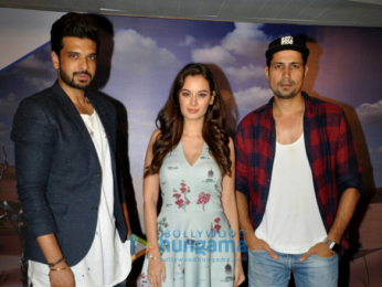Karan Kundra and Evelyn Sharma for media meet of Stupid Man Smart Phone on Voot