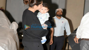 Kareena Kapoor Khan snapped with Taimur post birthday celebrations at Babita Kapoor’s house in Bandra
