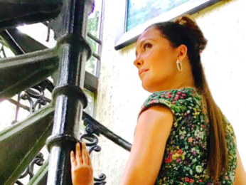 Lara Dutta snapped during a photoshoot for Alexis Mabille