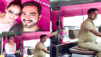 Mother-to-be Esha Deol takes a rickshaw with hubby Bharat Takhtani post lunch date