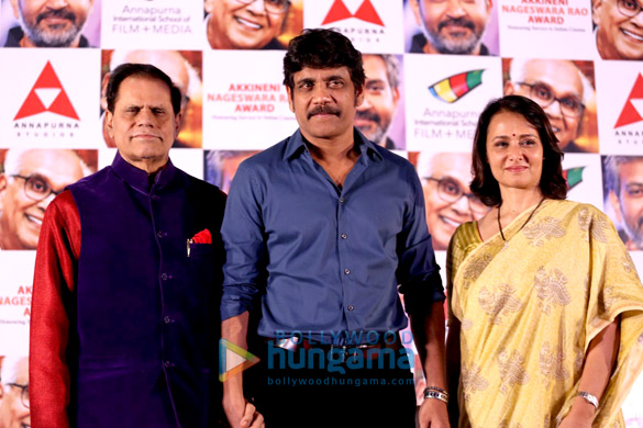 Nagarjuna and Amala Akkineni at Akkineni Nageswara Rao Award press meet Nagarjuna and Amala Akkineni at Akkineni Nageswara Rao Award press meet
