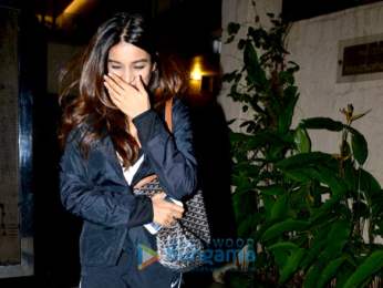 Nidhhi Agerwal snapped post visit to a dentist in Bandra