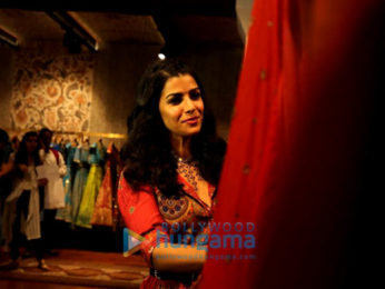 Nimrat Kaur unveils Ritu Kumar's Festive Winter campaign at her Kala Ghoda Store in Mumbai