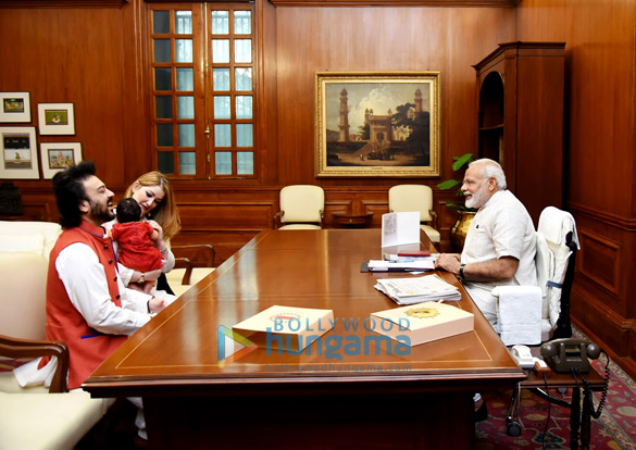 pm modi warmly welcomes adnan samis daughter 5