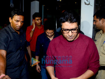 Raj Thackeray and Sachin Tendulkar snapped at Bastian