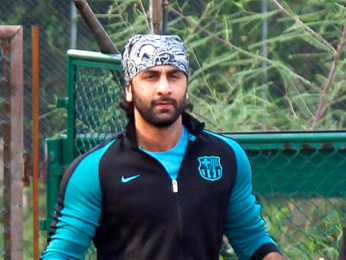 Ranbir Kapoor, Armaan Jain and others at football practice