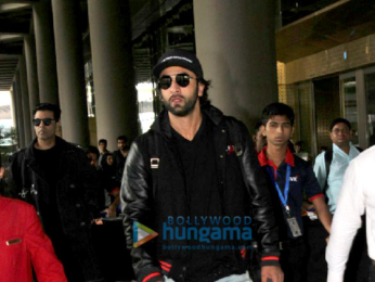 Ranbir Kapoor and Karan Johar snapped at the airport