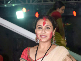 Rani Mukherji snapped at Durga Puja in Juhu