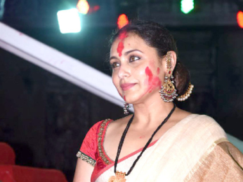 Rani Mukherji snapped at Durga Puja in Juhu