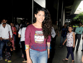 Saiyami Kher and Elli Avram snapped at the airport