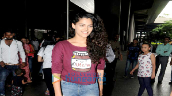 Saiyami Kher and Elli Avram snapped at the airport