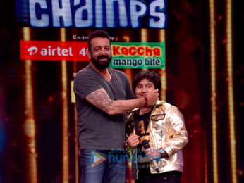 Sanjay Dutt meets the contestants of 'Sa Re Ga Ma Pa L'il Champs'