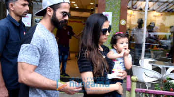 Shahid Kapoor and family snapped on Mira Kapoor’s birthday at an ice cream store