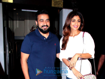 Shilpa Shetty & Raj Kundra spotted at Bandra