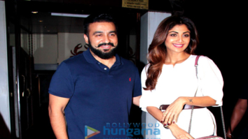 Shilpa Shetty and Raj Kundra spotted in Bandra