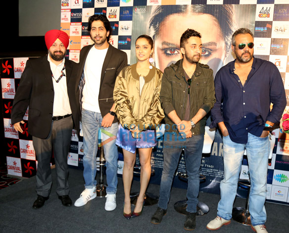Shraddha Kapoor promotes Haseena Parkar with the team at Odeon Carnival Cinemas in Delhi