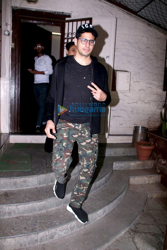 Sidharth Malhotra spotted at Purple Haze studio for dubbing for his ad shoot
