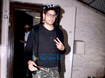 Sidharth Malhotra spotted at Purple Haze studio for dubbing for his ad shoot