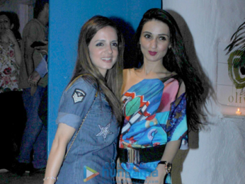 Sussanne Roshan and Anu Dewan snapped post dinner at Olive