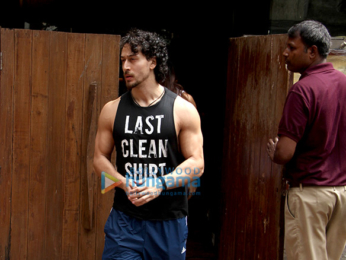 Tiger Shroff and Disha Patani snapped post lunch at Indigo in Bandra