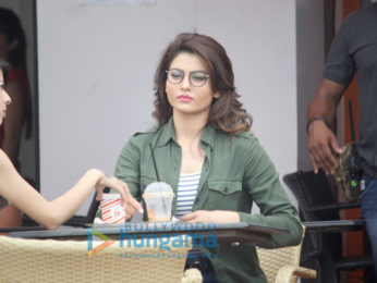 Urvashi Rautela snapped at a shoot in Bandra