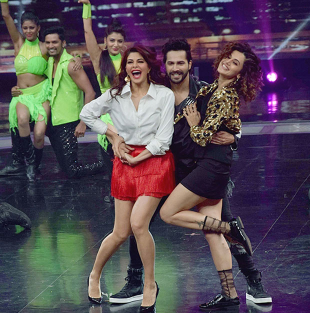 Varun Dhawan, Taapsee Pannu and Jacqueline Fernandez entertain the audience at Dance + finale-1