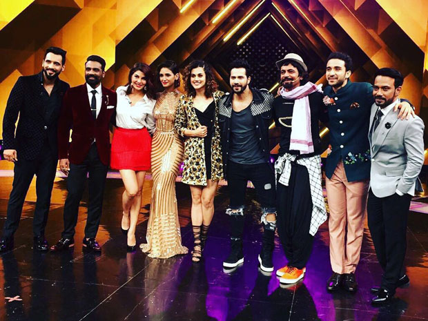 Varun Dhawan, Taapsee Pannu and Jacqueline Fernandez entertain the audience at Dance + finale-2