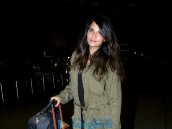 Varun Dhawan and Richa Chadda snapped at the airport