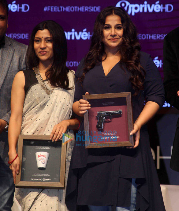 vidya and konkona grace the launch of the channel privehd 2
