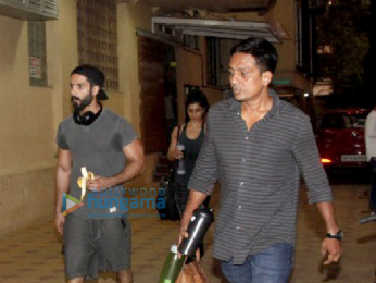 Shahid Kapoor snapped post his gym session