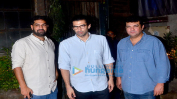 Siddharth Roy Kapur, Aditya Roy Kapur and Kunaal Roy Kapur at Pali Village cafe