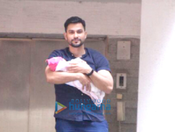 Soha Ali Khan and Kunal Khemu snapped with their baby