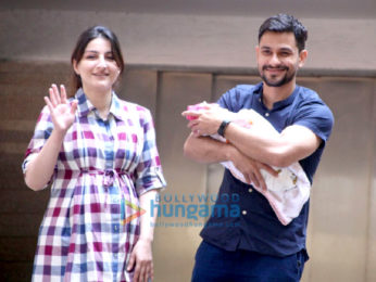 Soha Ali Khan and Kunal Khemu snapped with their baby